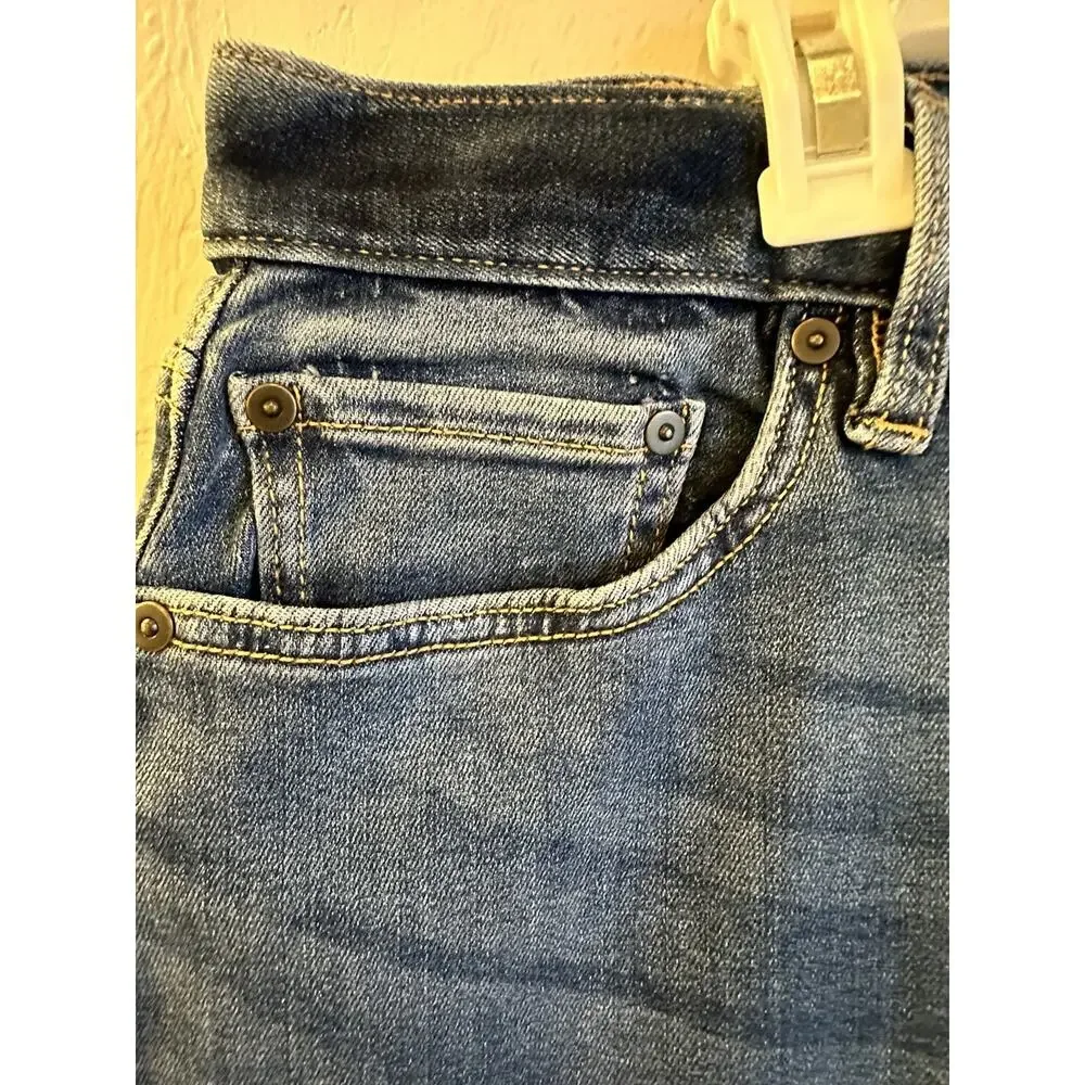 NWT Banana Republic Travel Mens 35x34 Blue Straight Fit Flex ￼Stretch Denim Jean